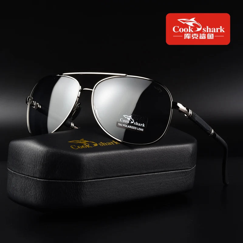 Cook polarizer color-changing sunglasses male driver fishing sunglasses day and night driving special glasses tide