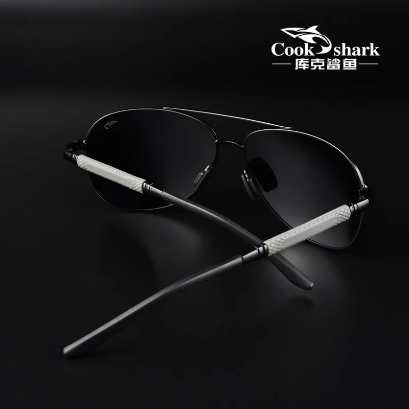Cook polarizer color-changing sunglasses male driver fishing sunglasses day and night driving special glasses tide