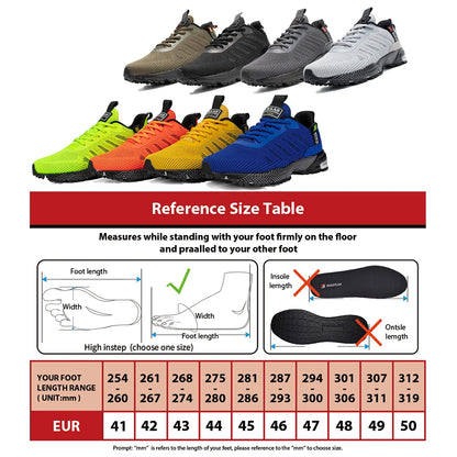 Baasploa professionele hardloopschoenen voor heren, lichtgewicht designer mesh sneakers voor heren, veterschoenen voor outdoor sport en tennis