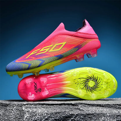 New Men's Soccer Shoes Grass Adult Non-Slip Football Boots Ultralight Sport Indoor Cleats FG Turf Futsal Comfortable