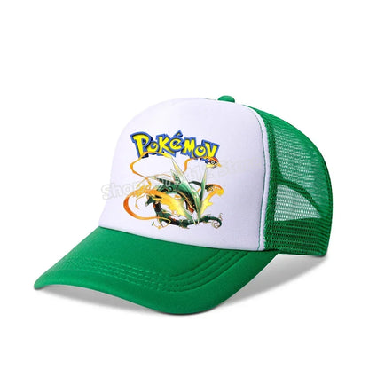 Pokemons Baseball Cap Pikachu Charizard Gengar Anime Peaked Hat Kid Adult Summer Outdoor Sport Hats Boy Casual Fashion Cap Gift