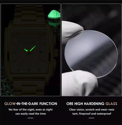 Relogio Masculino LIGE Fashion Military Watch Men Square Mens Watches Top Brand Luxury Waterproof Quartz Chronograph Wristwatch