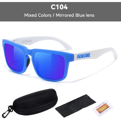 Kdeam High Quality Original Brand Design Polarized Sunglasses for Women Men Fashion Unisex  Trendy Outdoor Eyewear For Couple