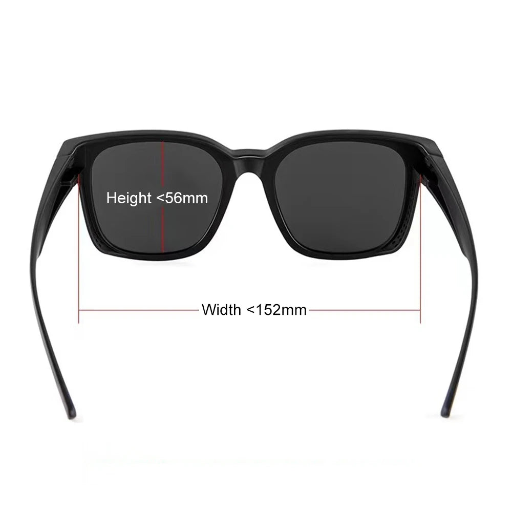 New Fashion Polarized Sunglasses Cover Over Myopia Prescription Glasses Portable Men Women Vintage Fishing Driving Eyewear