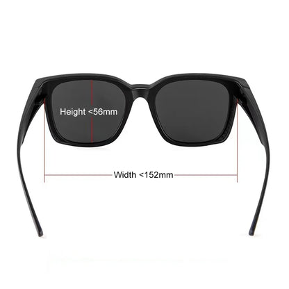 New Fashion Polarized Sunglasses Cover Over Myopia Prescription Glasses Portable Men Women Vintage Fishing Driving Eyewear