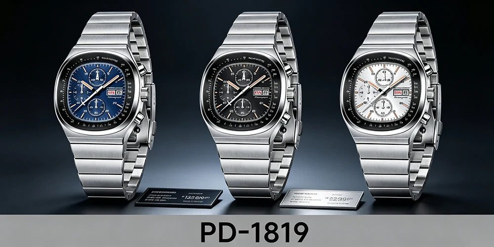 PAGANI DESIGN New PD1819 Men‘s Quartz Watches 40mm Sapphire Stainless Steel Waterproof Luminous C3 Chronograph reloj hombre
