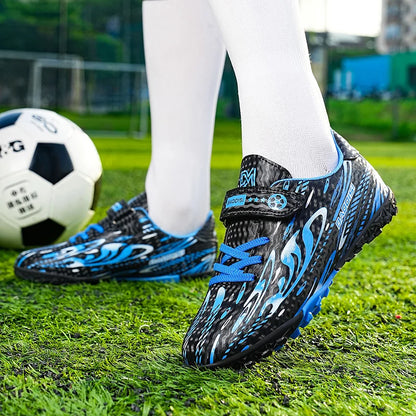 Chaussures de Football professionnelles pour enfants, bottes de terrain de Football d'intérieur pour hommes, chaussures de Football originales TF/AG, crampons de société, entraînement sur gazon rapide