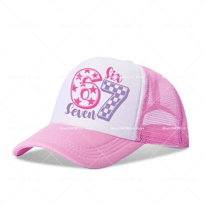 Steal A Brainrot Baseball Cap 67 Six Seven Cartoon Anime A-Z Letter Hat Boys Girls Adjustable Sport Fashion Adult Headwear Gift