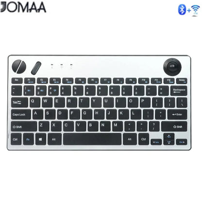 Jomaa Wireless Mini Trackball Keyboard ,78-Key ,Bluetooth Keyboard with Trackball  Air Mouse 1600dpi , for TV iPad Phone Laptop