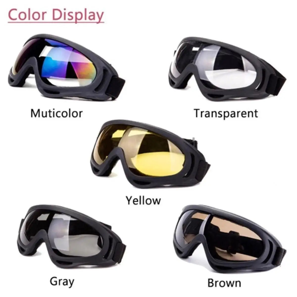 Cycling Goggles NEW Motocross Masque Sunglasses Men Women Sports Ski Glasses Windproof Moto Cross Helmet UV Protective