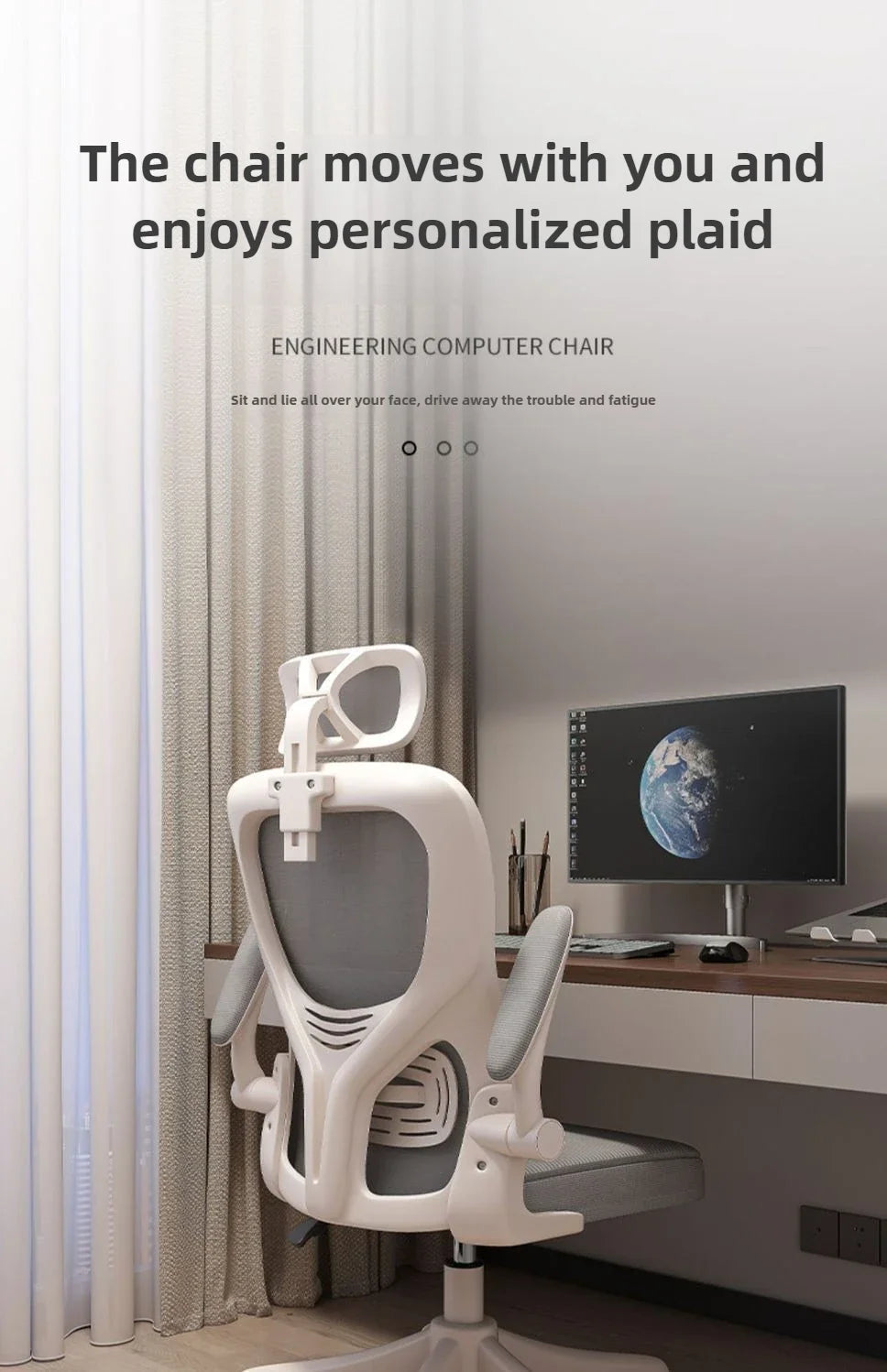 Ergonomic Chair,home Computer Chair,comfortable Sedentary Student Study Chair,dormitory Backrest, E-sports Chairs, Office Chairs