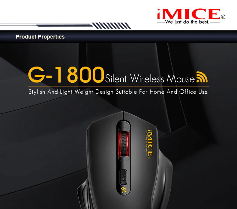 Stille 2.4G USB draadloze muis op batterijen met optische tracking, computermuis met ontvanger, geruisloze muis voor kantoor, laptop, iPad en Mac