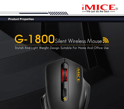 Stille 2.4G USB draadloze muis op batterijen met optische tracking, computermuis met ontvanger, geruisloze muis voor kantoor, laptop, iPad en Mac