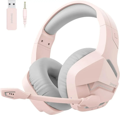 BINNUNE – casque de jeu sans fil 2.4GHz, Bluetooth 5.3, avec micro antibruit, multiplateforme pour PS5/PS4/Switch