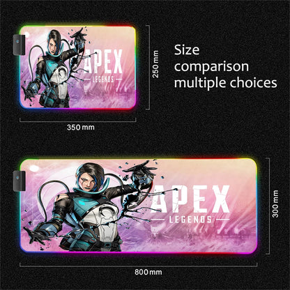 RGB Apex Legends Keyboard Mousepad Computer Gaming Cool Mouse Pad Speed Large Accessories Mouse Mats Office Desk Protector Mat