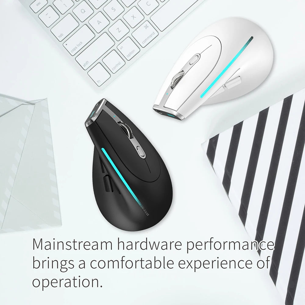 F-36 ergonomska navpična miška 2.4G+BT1+BT2, brezžična za desno in levo roko, računalniška gaming miška, optična USB miška za računalnik in prenosnik