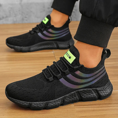 Chaussures de dehors Décontractées pour Homme, Baskets Légères et Respirantes, Plates, Anti-Allure, Course en Plein Air, Marche, Tennis, d'Athlétisme, Jogging