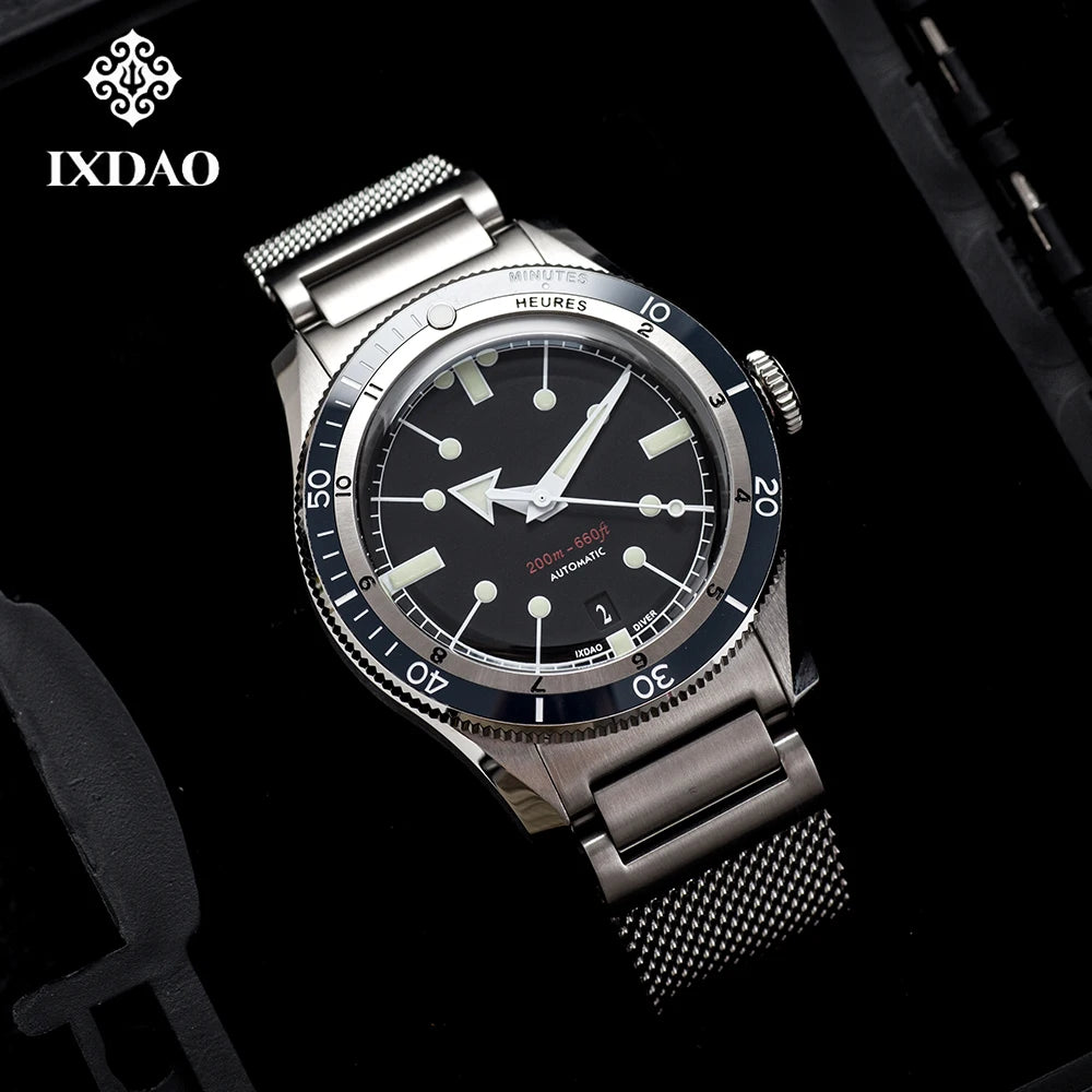 IX&DAO IPOSE 2025 new 5303 men's automatic mechanical watch PT5000 sapphire stainless steel diving 20Bar luminous C3 watches for