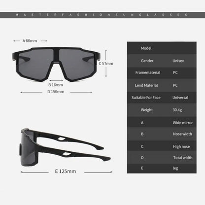 New Cycling Sunglasses Large Frame UV400 Shades UV Protection Outdoor Sports Windproof Anti-Ultraviolet Hiking Climbing Goggles