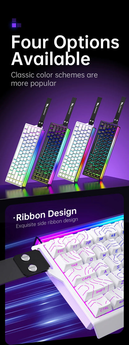 SMAILWOLF SK11 68HE Magnetic Gaming Keyboard Mechanical Wired Professional Gaming 0.01mm Quick Trigger 8KHz 0.25ms RGB Lighting