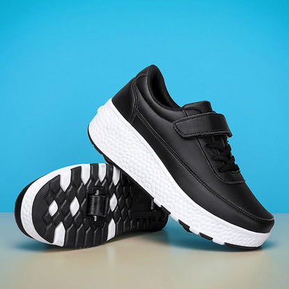 Fashion flashing roller skates shoes High quality roller skates boys and girls size 27-43   wheel sneakers