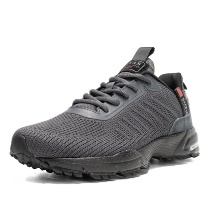 Baasploa professionele hardloopschoenen voor heren, lichtgewicht designer mesh sneakers voor heren, veterschoenen voor outdoor sport en tennis