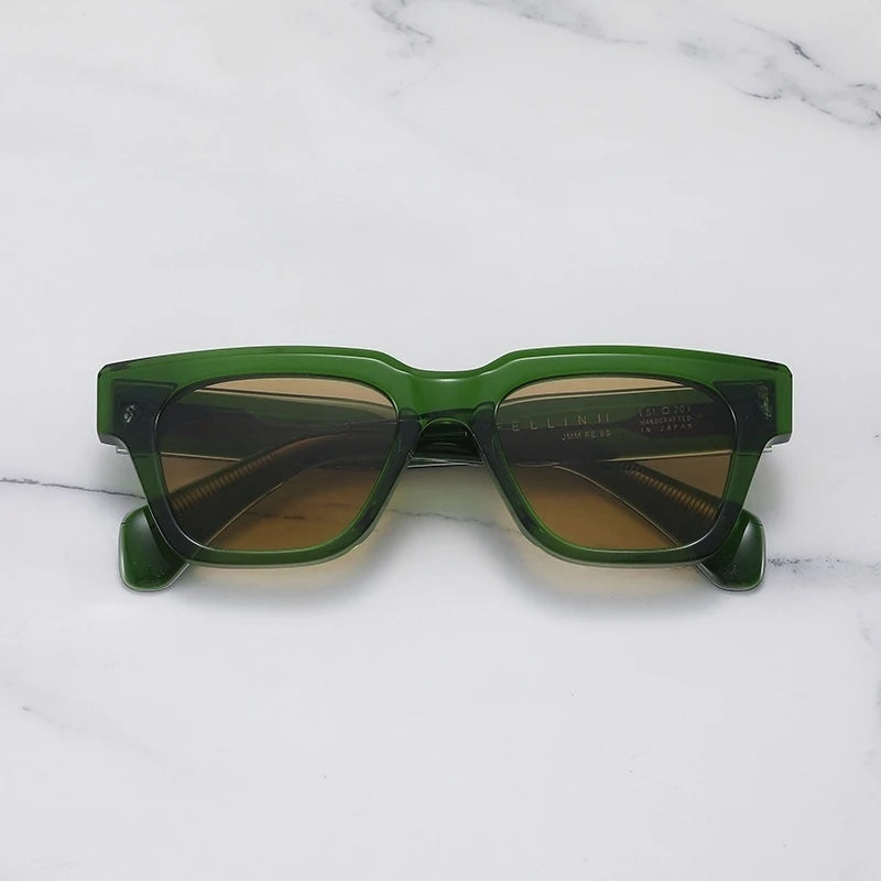 JMM FELLINI Female Sunglasses Thick Acetate Popular Luxury Woman Sunglasses 2025 Jacques Men's Sunglasses With Original Case