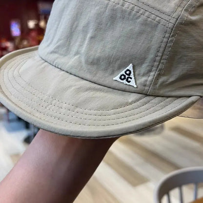 Unisex 5 Panel Camp Cap Quick Dry Waterproof Short Brim Adjustable Lightweight Breathable Cap for Hiking Camping Outdoor Daily