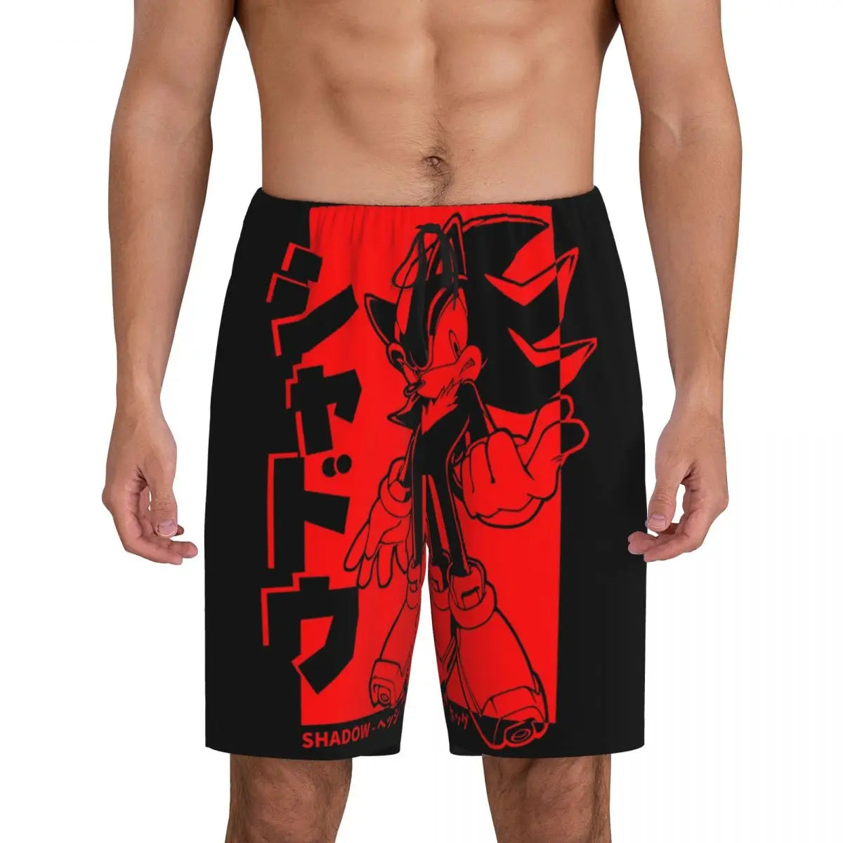 Custom Cock Shadow The Hedgehog Meme Short Pajama Pants Men Sleepwear Sleep Lounge Bottom Shorts Sleeping Pants