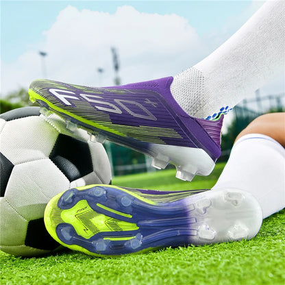 New Men's Football Boots Futsal Non-Slip Turf Comfortable Ultralight FG Grass Cleats Soccer Shoes Sport Indoor Adult Non-Slip