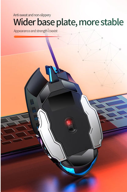 USB Wired Gaming Mouse 6 Button Backlit Ergonomic Mice DPI  Adjustable Optical Mice for PC Gamer Computer Desktop