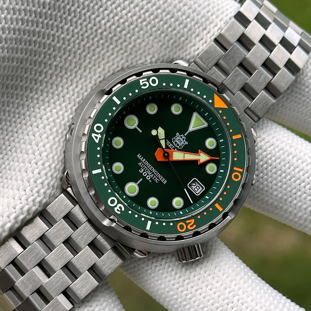 2025 Tuna Can Classic Watch For Men STEELDIVE SD1975C Super Luminous Ceramic Bezel 300M Waterproof NH35 Movement Dive Wristwatch