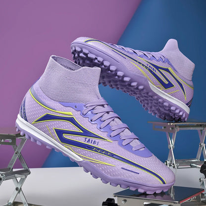 Scarpe da calcio Outdoor TF Turf: tomaia in tessuto PU confortevole, suola in gomma ad alta aderenza, qualità affidabile, scarpe sportive per bambini e adolescenti