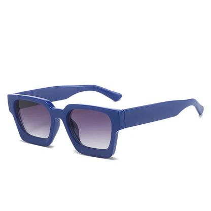 JNPCXI Fashion Square Women Luxury Sunglasses Retro Gradient Blue Designer Men Trending Sun Glasses Shades UV400
