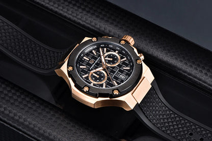 Relógios de quartzo para homem PAGANI DESIGN – Cronógrafo desportivo de luxo, estanque, com ponteiros luminescentes e vidro de safira com tratamento antirreflexo