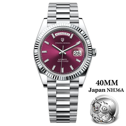PAGANI DESIGN 2025 New Date Week 40MM Men's Watches Brand Luxury Gold Automatic Watch Men Waterproof Mechanical Wrist watch Men