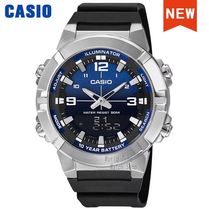 Casio watch for men top luxury set quartz 50m Waterproof  military dual display Watch relogio masculino AMW-870
