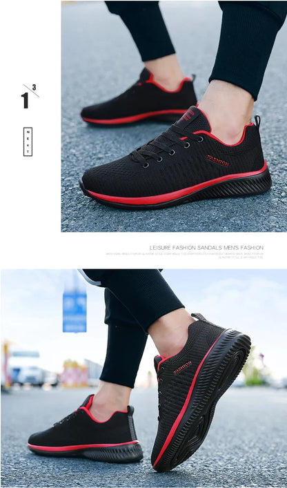 Strick-Laufschuhe für Herren und Damen, lässige Sneaker, atmungsaktive Sportschuhe für Lauftraining, Fitnessstudio und Outdoor, leicht, Größe 38-47