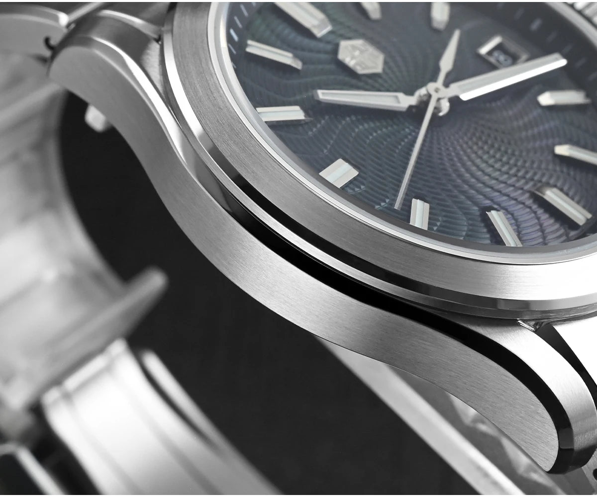 San Martin Official 39mm Guilloche MOP Dial Gada Watch Miyota 9015 Luxury Men's Automatic Mechanical Watches 10 ATM reloj SN0150