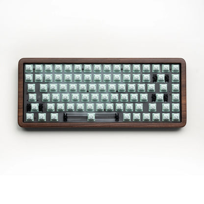 Womier WD75 QMK/VIA Wooden Gaming Keyboard 8000mAh Tri-Mode Wireless Mechanical Custom RGB Hot Swappable Keyboard