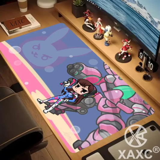 Velika podloga za miš Overwatch Kawaii XXL za PC računalni stol, podloga za uredski stol, tipkovnicu i gaming dodatke, MousepadXAXC