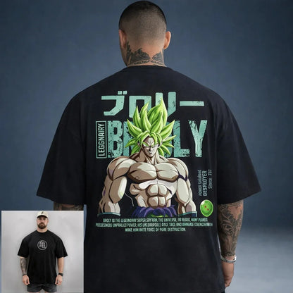 2026 Summer Dragon Ball Series Oversized T-shirt  100_ Cotton High Quality  Unisex Retro Casual & Breathable for Adults & Kids