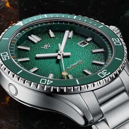 WM Watch Automatic Mechanical Dive Watch Man MIYOTA 8215 Waterproof Stainless Steel Sapphire Welly Merck Diving Watches WM046