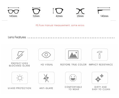 Fashion Classic Polarized Sunglasses Men Women Square Sun Glasses Anti-glare Goggle Travel Fishing Cycling Sunglasses UV400