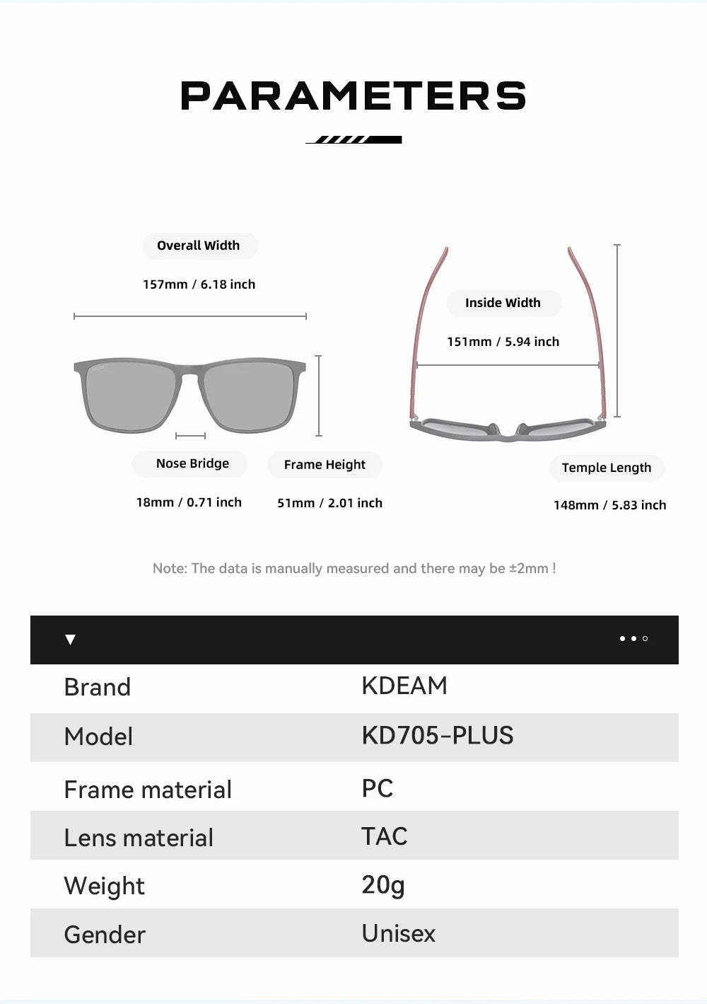 KDEAM Extra Large Size XL Polarized Sunglasses For Men Driving Photochromic Sun Glasses Oversized Suit For Big Face