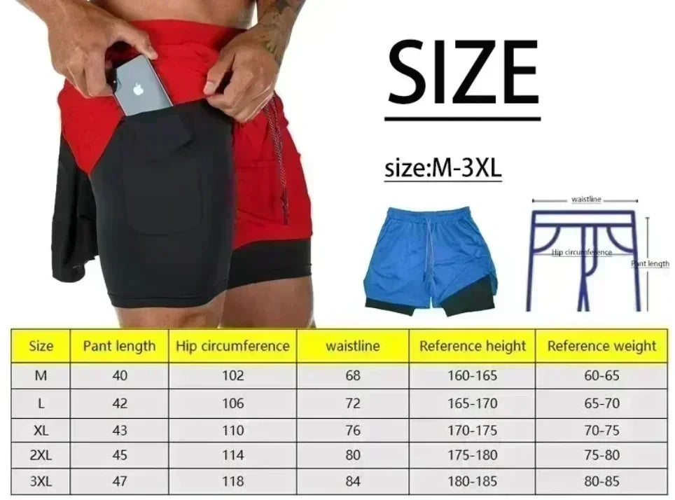 Dragon Ball Peripheral Printing Double-layer Shorts GOKU American Sports Comfortable Fashion Summer Men's Loose Breathable Pants