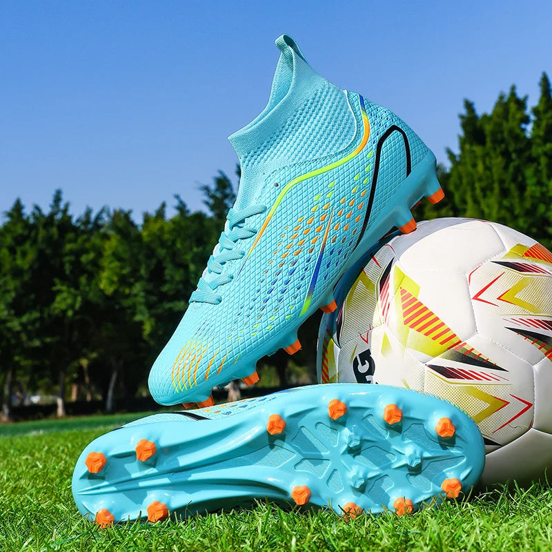 New Men Soccer Shoes Professiona Football Boot Turf Futsal Match Grass Unisex Outdoor Training Soccer Cleats Non-slip Breathable