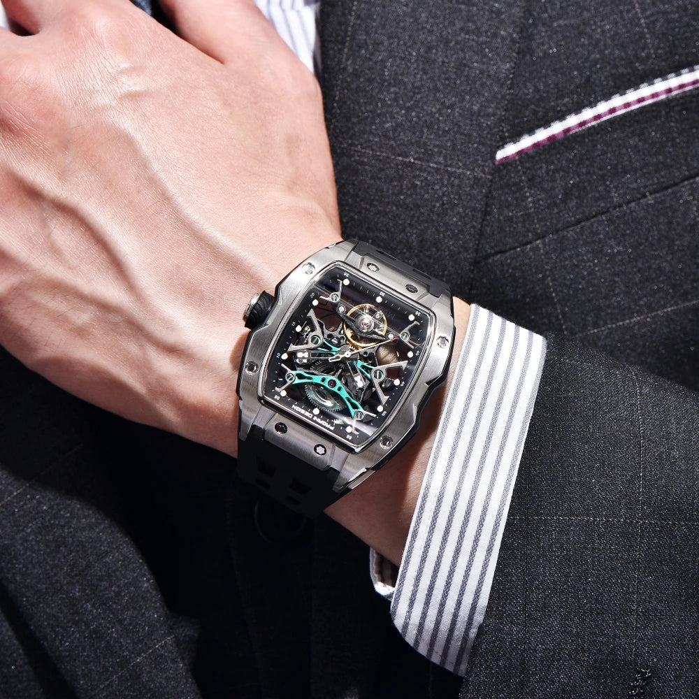 PAGANI DESIGN 2026 42MM New Alien Hollow Back Transparent Movement Luxury Men Watch Sapphire Glass Automatic Men Watches For Men