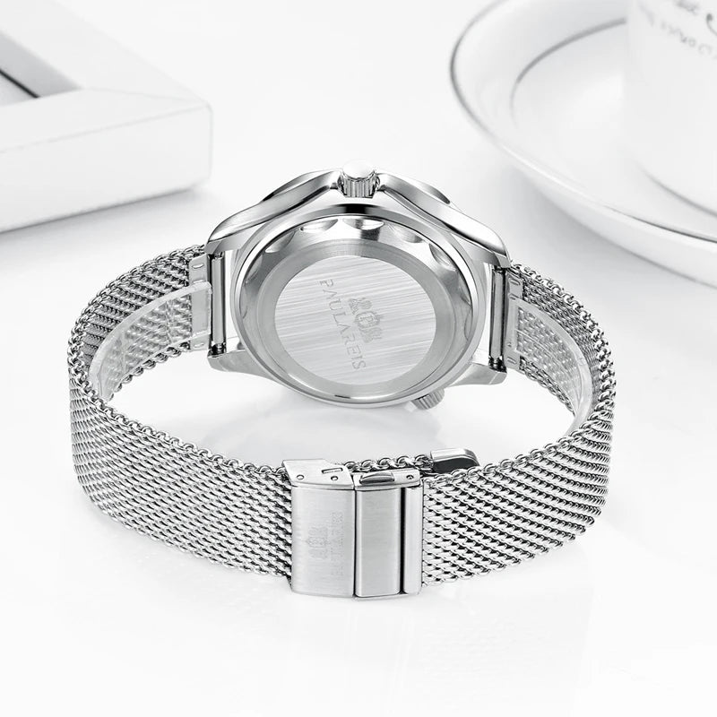 Classic Business Watch for Men Automatic Mechanical Watches Top Brand Luxury Stainless Steel Belt Mens Wristwatch Relogio Reloj