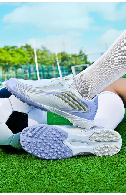 Nouvelles chaussures de football pour hommes, baskets de futsal, crampons, chaussures de football, pour terrain en herbe, montantes, pour l'extérieur, antidérapantes, pour l'intérieur, haute qualité, meilleures ventes